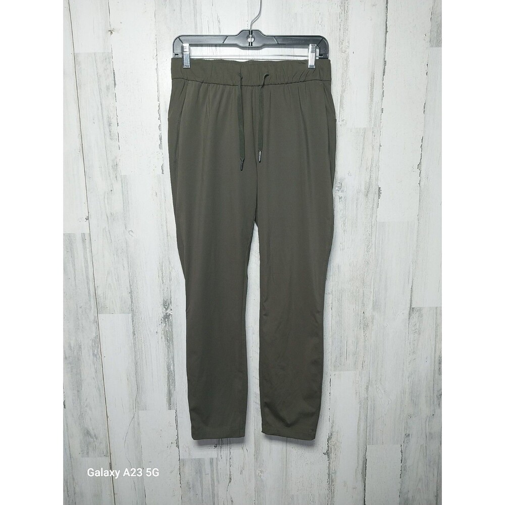 CRZ Yoga Travel Slim Fit Stretch 7/8 Pants Size Small Green